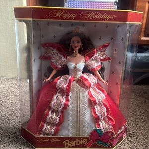 Vintage Happy Holidays Barbie Doll 1997 #17832 Special Edition Mattel NIB